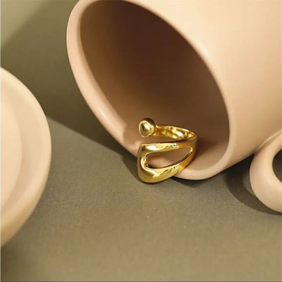 #41 NEW 925 Sterling Silver Minimalist Design Adjustable Ring - Picture 5 of 12